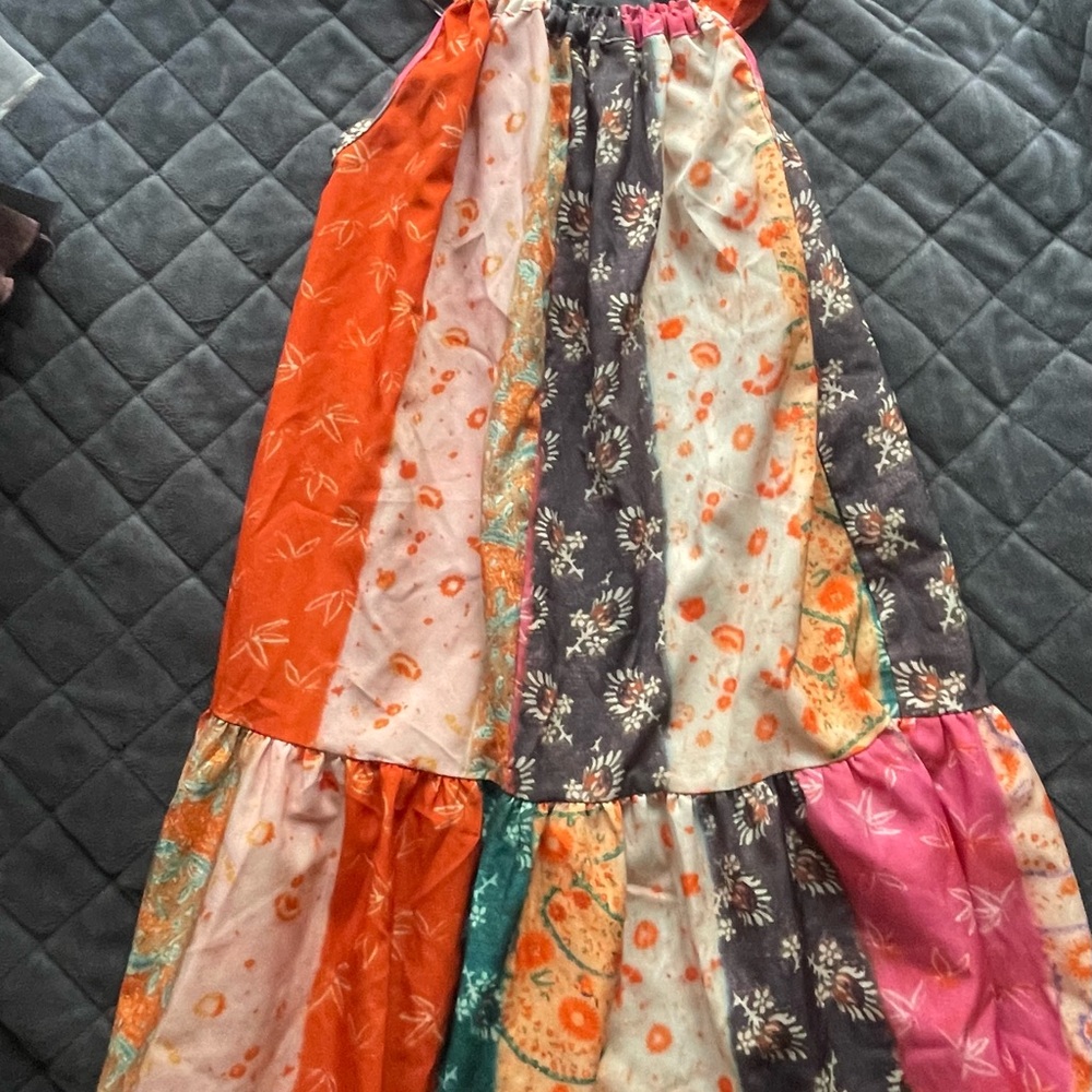 Colorful Floral Kids Dress
